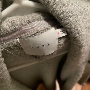 Lush Madeleine Grey Coat Cardigan, size M